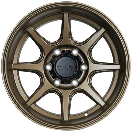 T8 - Full Matte Bronze - 17x9 (-12mm)