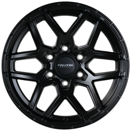 T9 - Full Matte Black - 17x9 (-15mm)