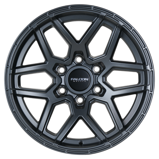 T9 - Full Matte Gunmetal - 17x9(-25mm)