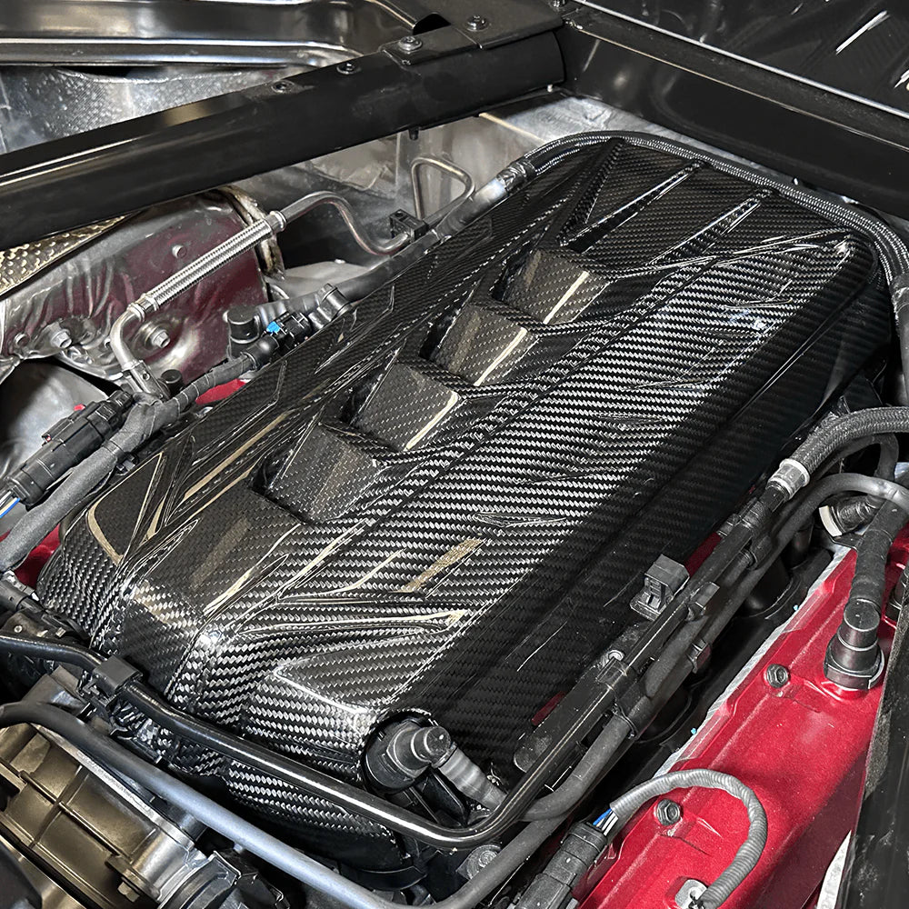Carbon Fiber Engine Cover for C8 Corvette Base / Z51