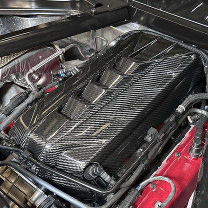 Carbon Fiber Engine Cover for C8 Corvette Base / Z51